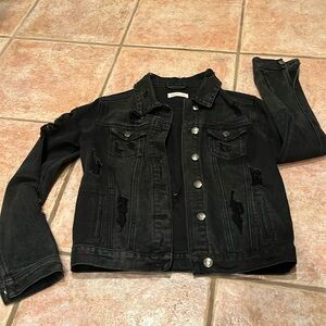 Urban Bliss black Jean jacket. Size 4